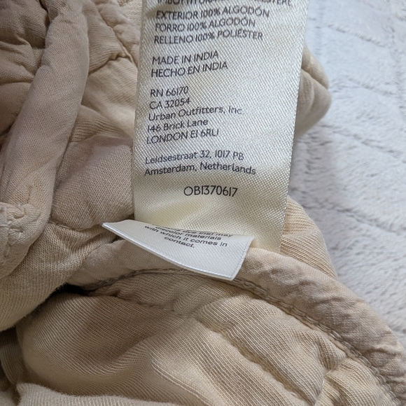 Free People Jacket Womens S Beige Vanilla Creme Dolman Quilted Knit Oversized - Picture 8 of 11